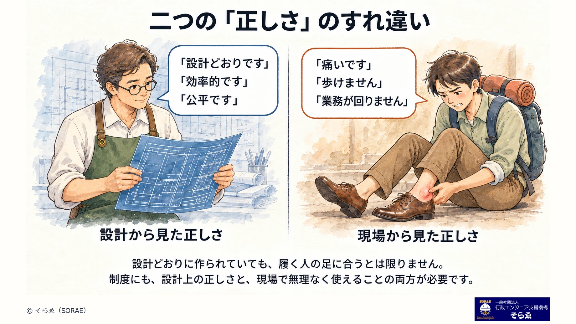 二つの正しさのすれ違い