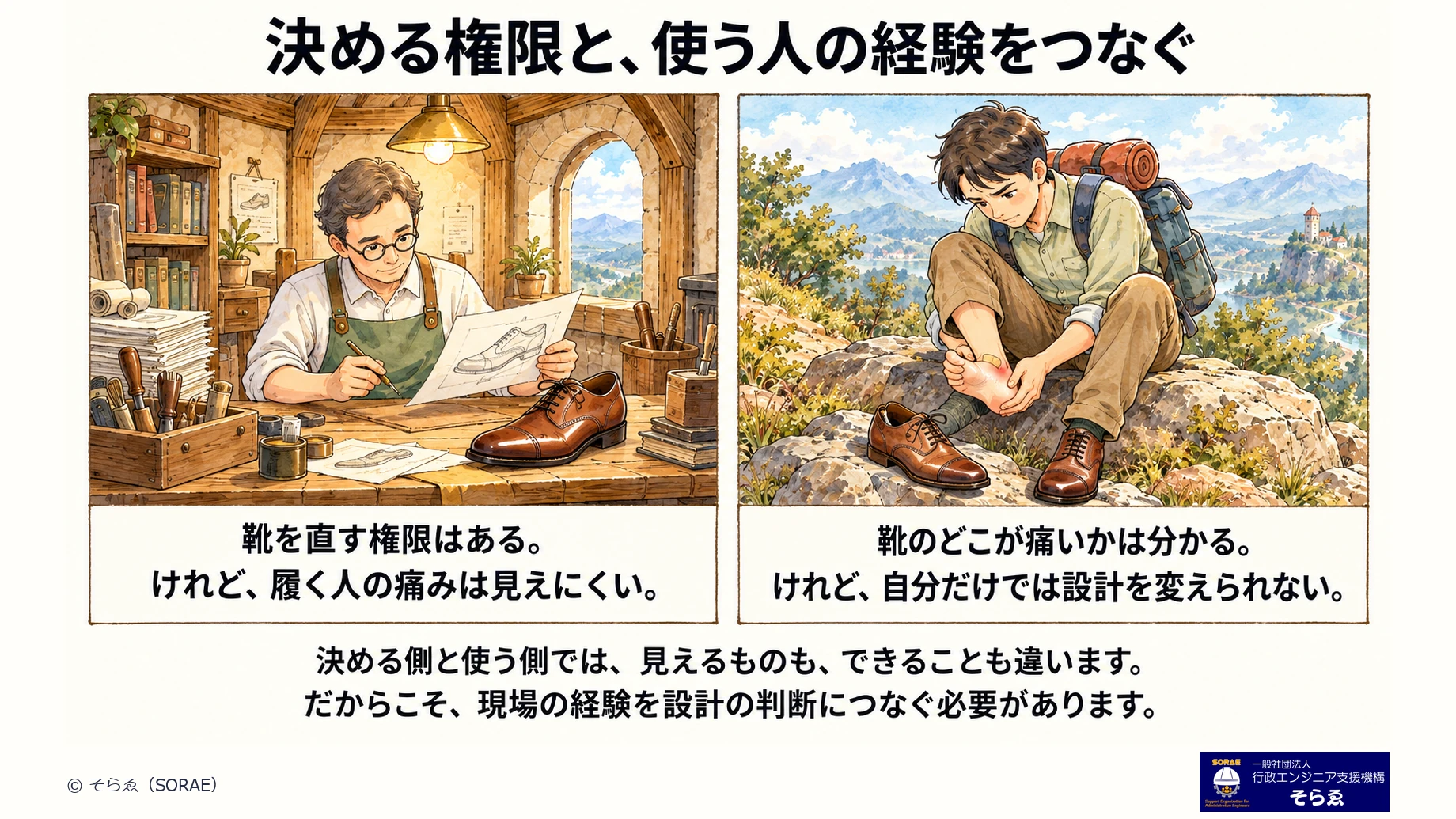 決める権限と使う人の経験をつなぐ