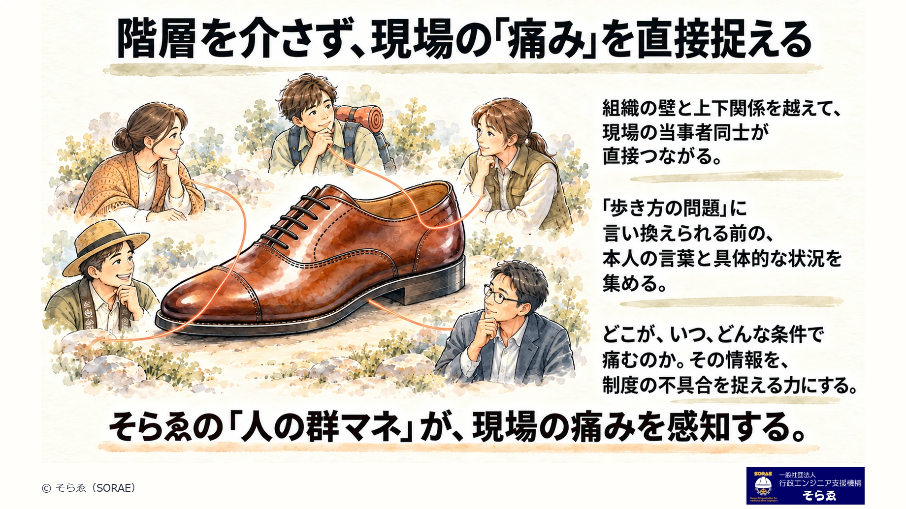 階層を介さず現場の痛みを捉える